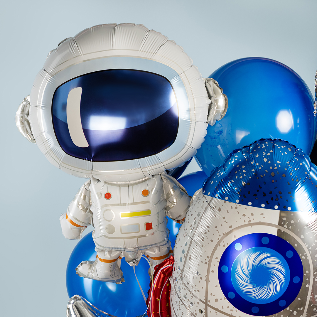 Шар (33''/84 см) Фигура, Космонавт, 1 шт. в уп.