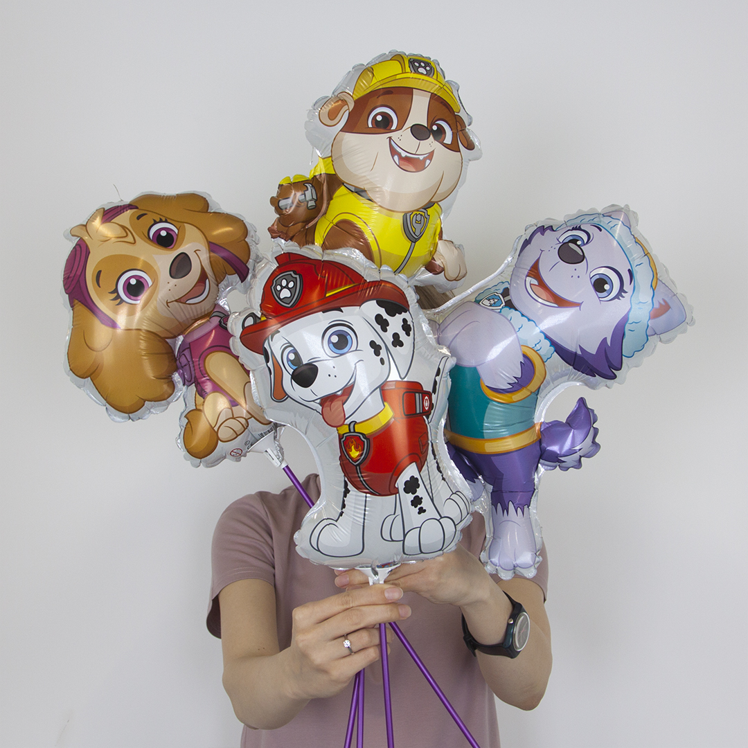 Шар (14''/36 см) Мини-фигура, Щенячий патруль, Крепыш, 1 шт.