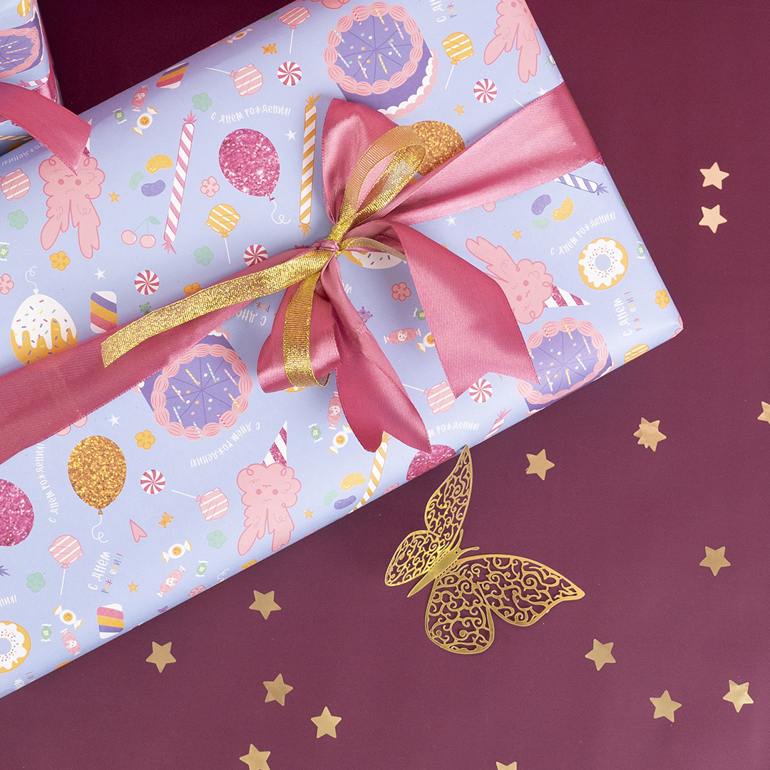 Упаковочная бумага 80гр (0,7*1 м) Сластена, 10 шт.