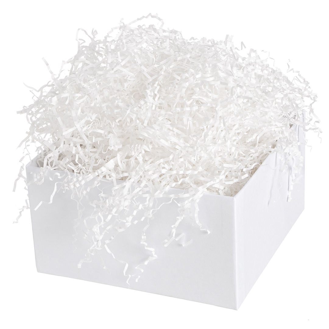 Наполнитель для коробок, бумага, Снежно-белый, 50 г.