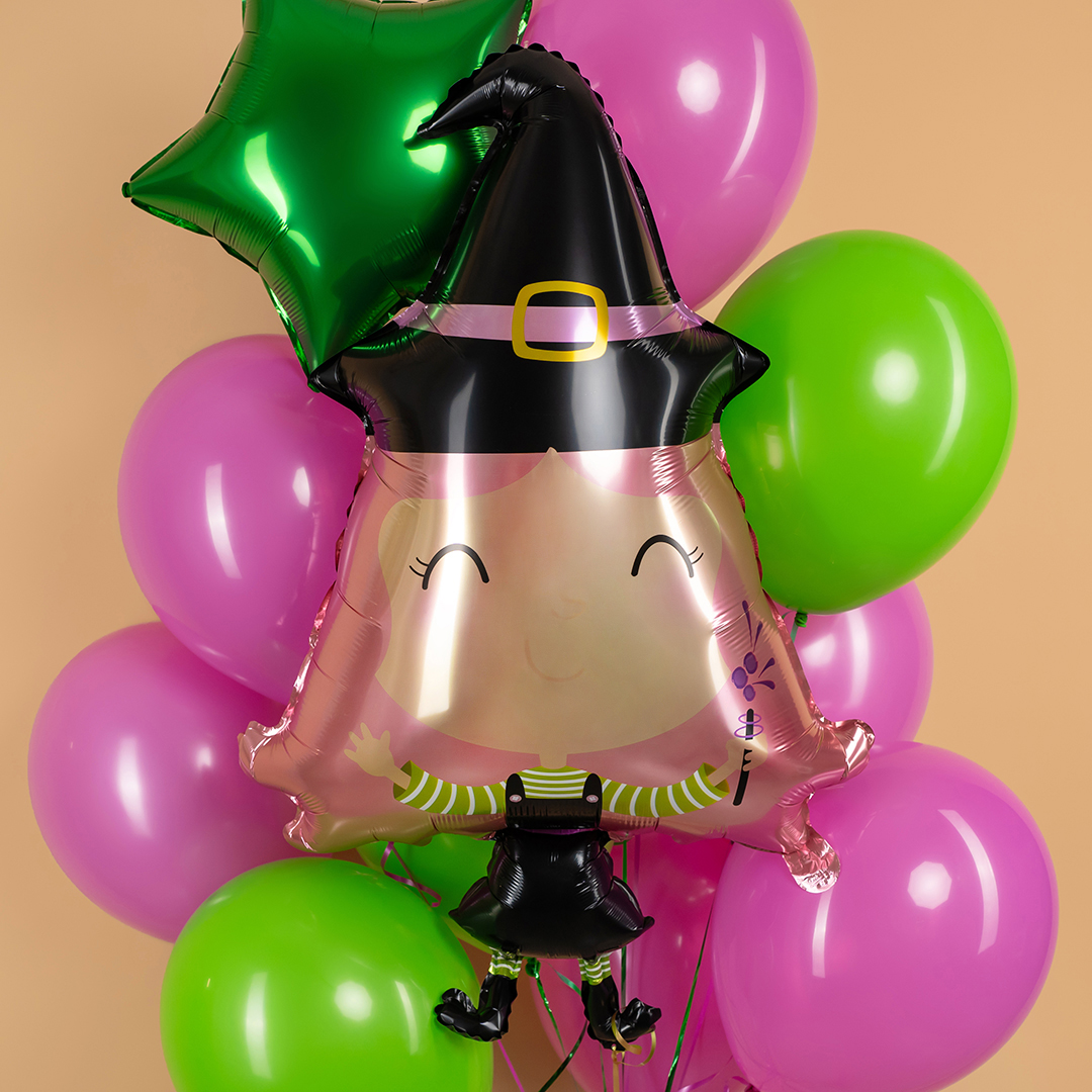 Шар (40''/102 см) Фигура, Ведьмочка, 1 шт.