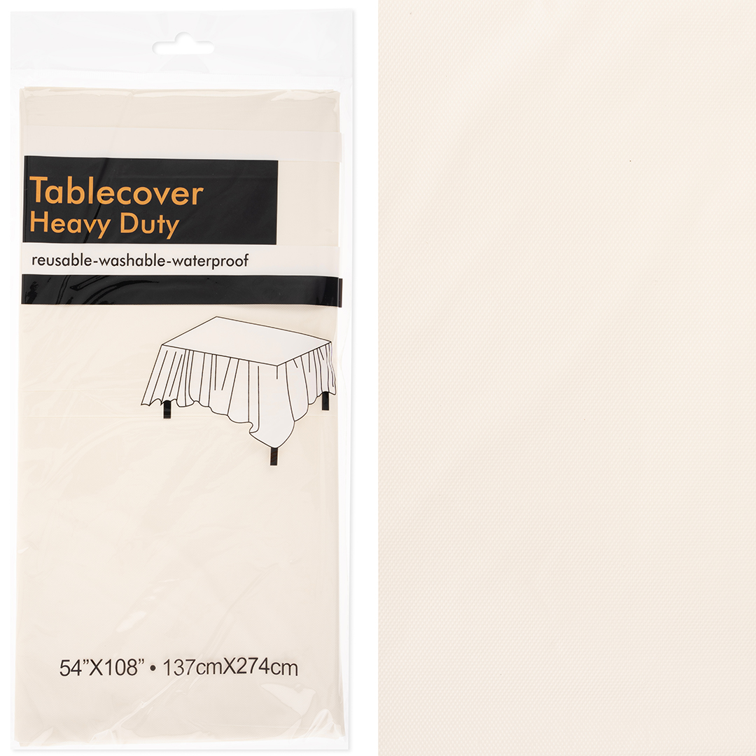 Скатерть одноразовая, Мастхэв, Бежевый, 137*274 см, 1 шт.