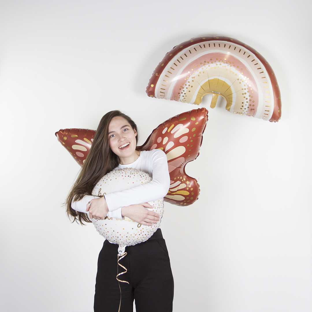 Шар (29''/74 см) Фигура, Бабочка Бохо, 1 шт.