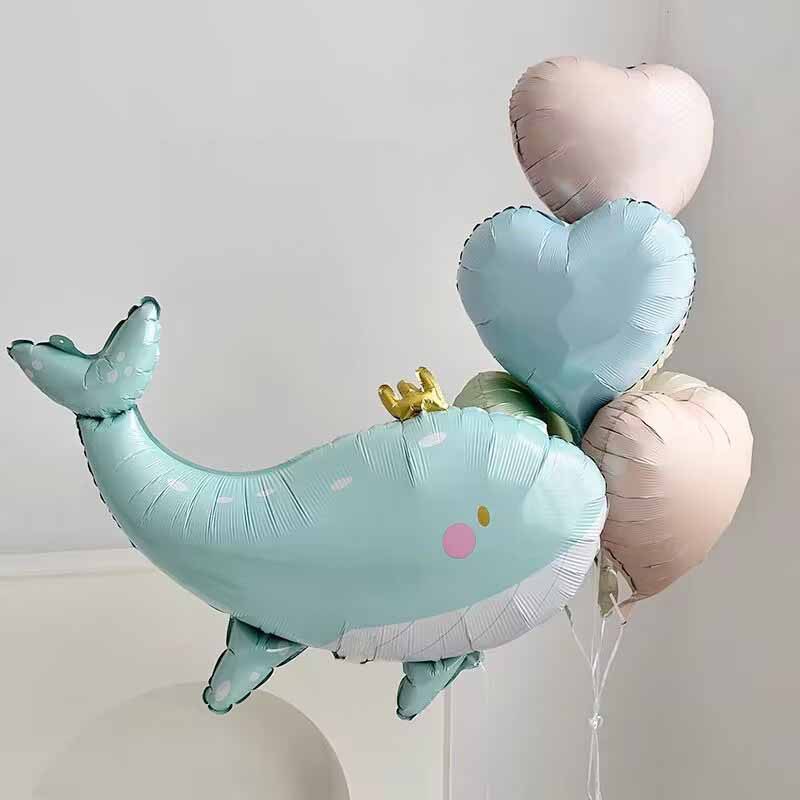 Шар (36''/91 см) Фигура, Кит в короне, 1 шт.