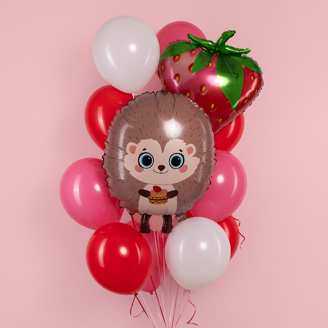 Шар (24''/61 см) Фигура, Клубника, 1 шт. в уп.