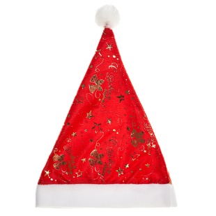 Колпак Новогодний, С Новым Годом!, Красный, 54-56 разм., 1 шт. 