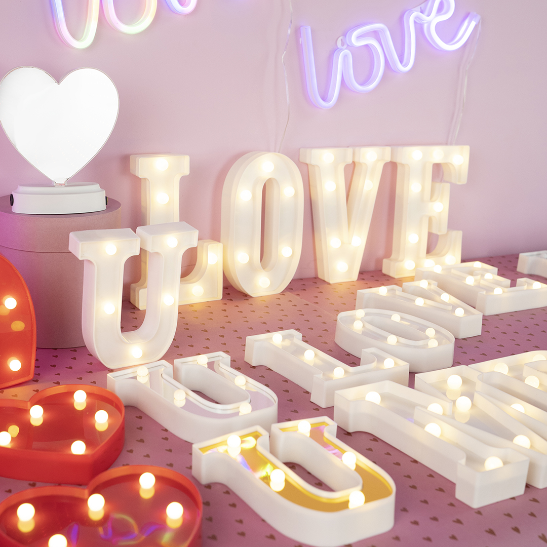 Набор световых фигур Love, 21 см. Белый, 1 шт.