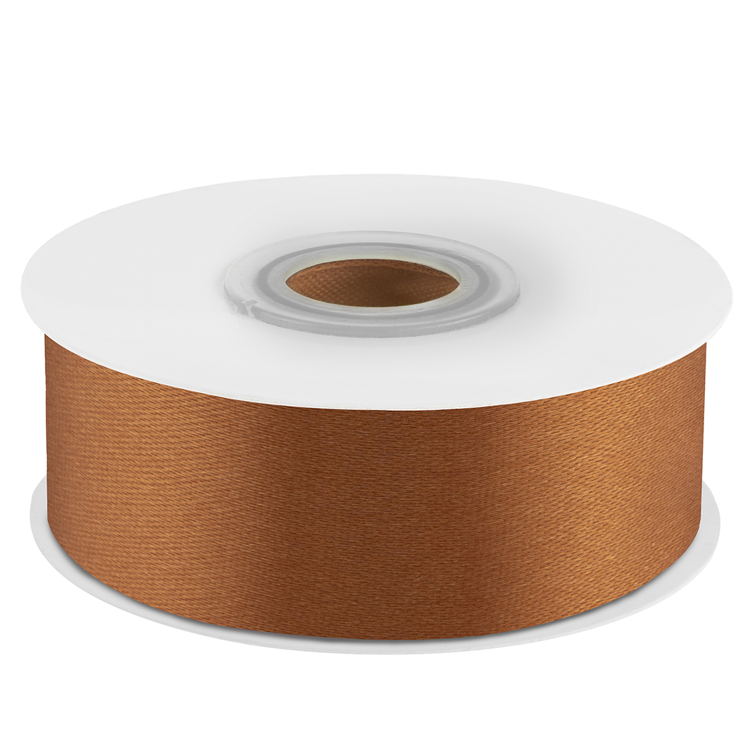 Лента атласная (2,5 см*22,85 м) Карамельный, 1 шт.