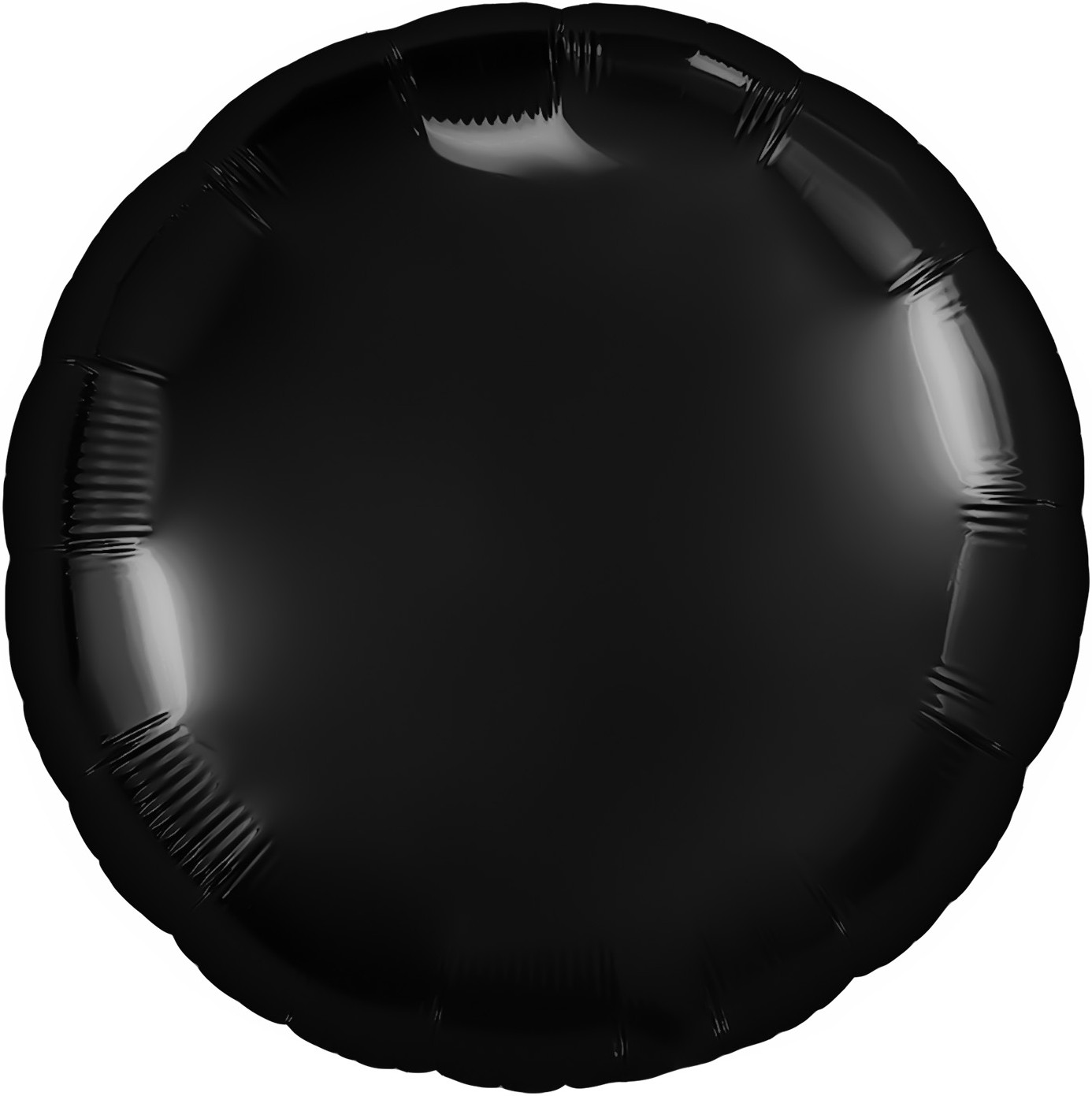 Шар (30''/76 см) Круг, Черный, 1 шт. в уп.