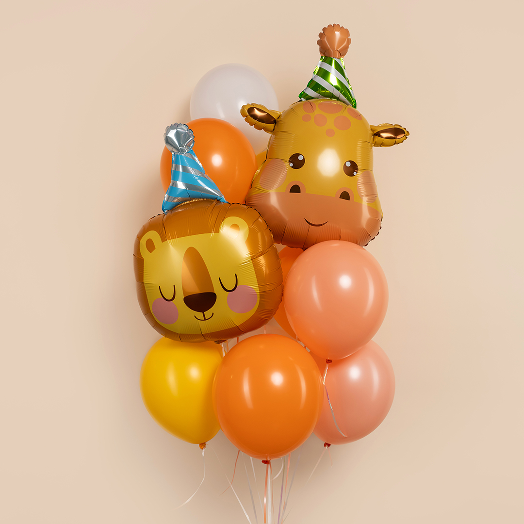 Шар (30''/76 см) Фигура, Лев в колпачке, 1 шт.