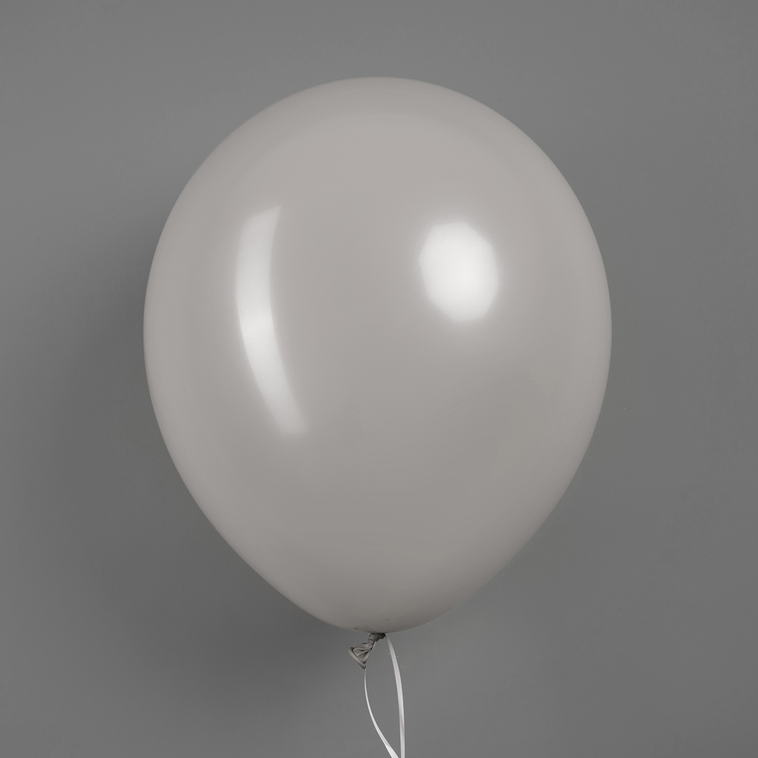 Шар (12''/30 см), Серый, пастель ретро, 100 шт.