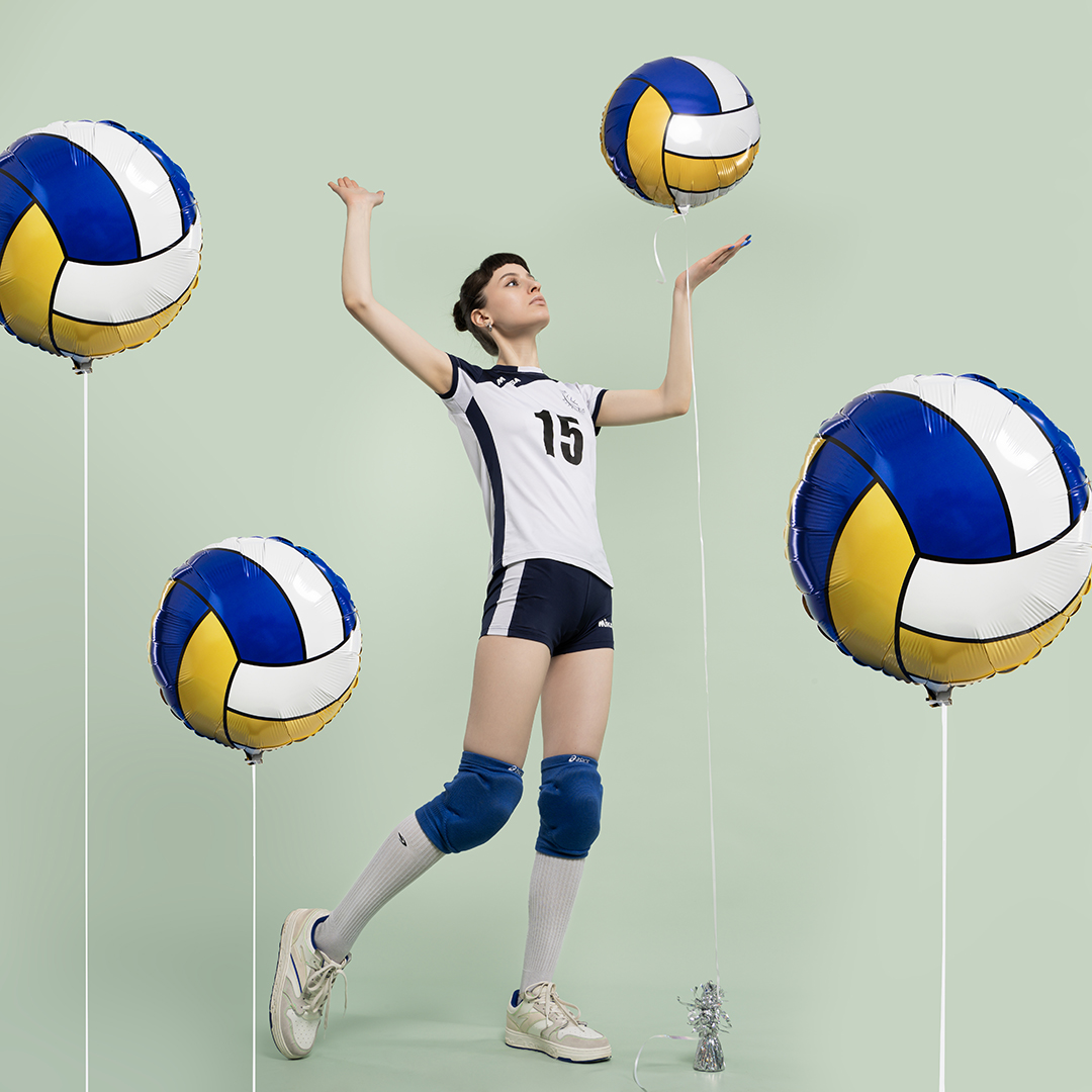 Шар (18''/46 см) Круг, Волейбольный мяч, 1 шт.