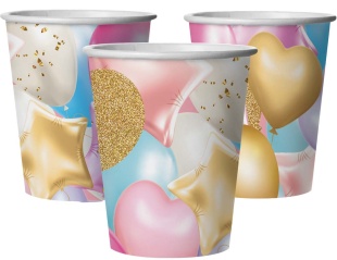 Стаканы (250 мл) Праздничные шарики, 6 шт.