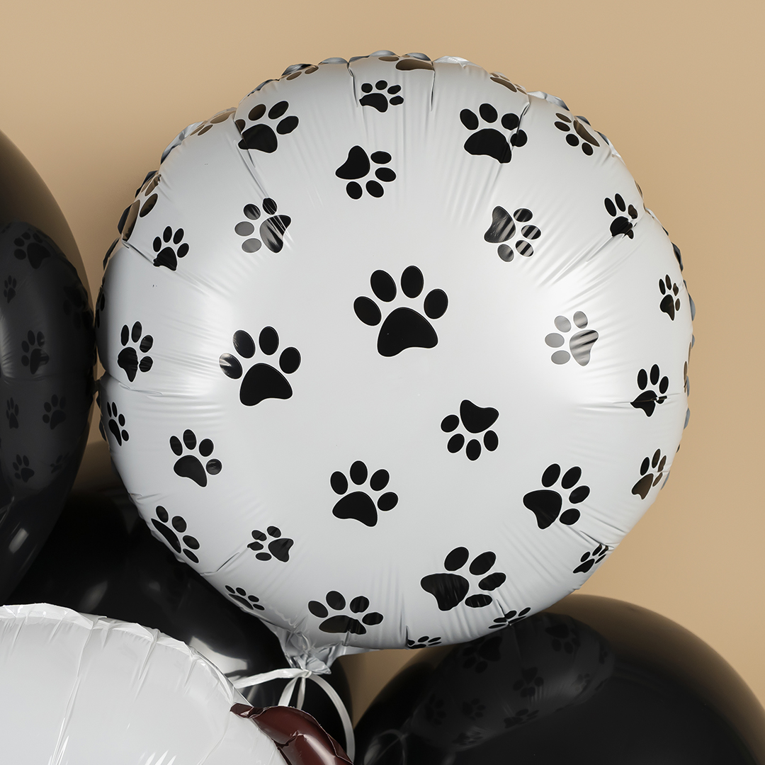 Шар (18''/46 см) Круг, Лапки, 1 шт.