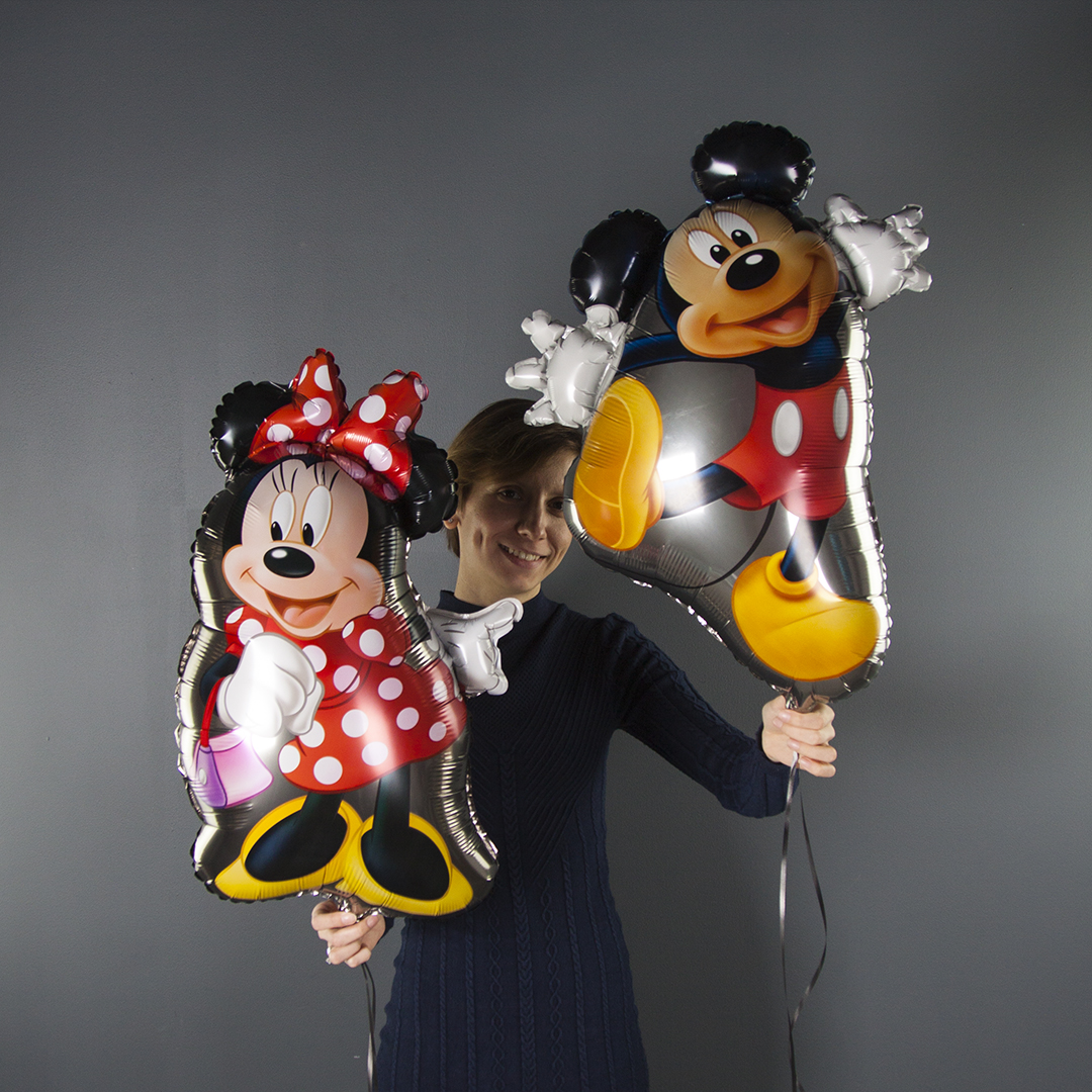 Шар (32''/81 см) Фигура, Микки Маус, 1 шт.