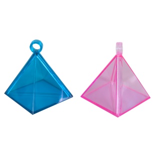 Грузик, Пирамидки Конфетницы, Розовый/Голубой, 6,3*6,4 см, 2 шт. в упак. 