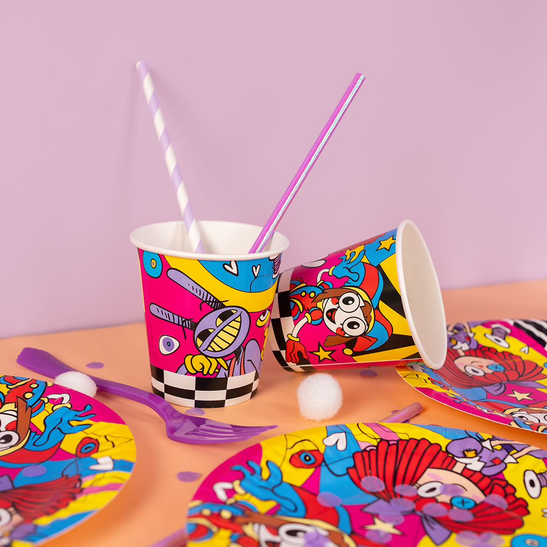 Тарелки (7''/18 см) Удивительный цирк, 6 шт.