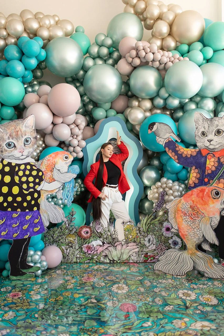 Шар (12''/30 см), Свежая мята (826), шелк, 50 шт.