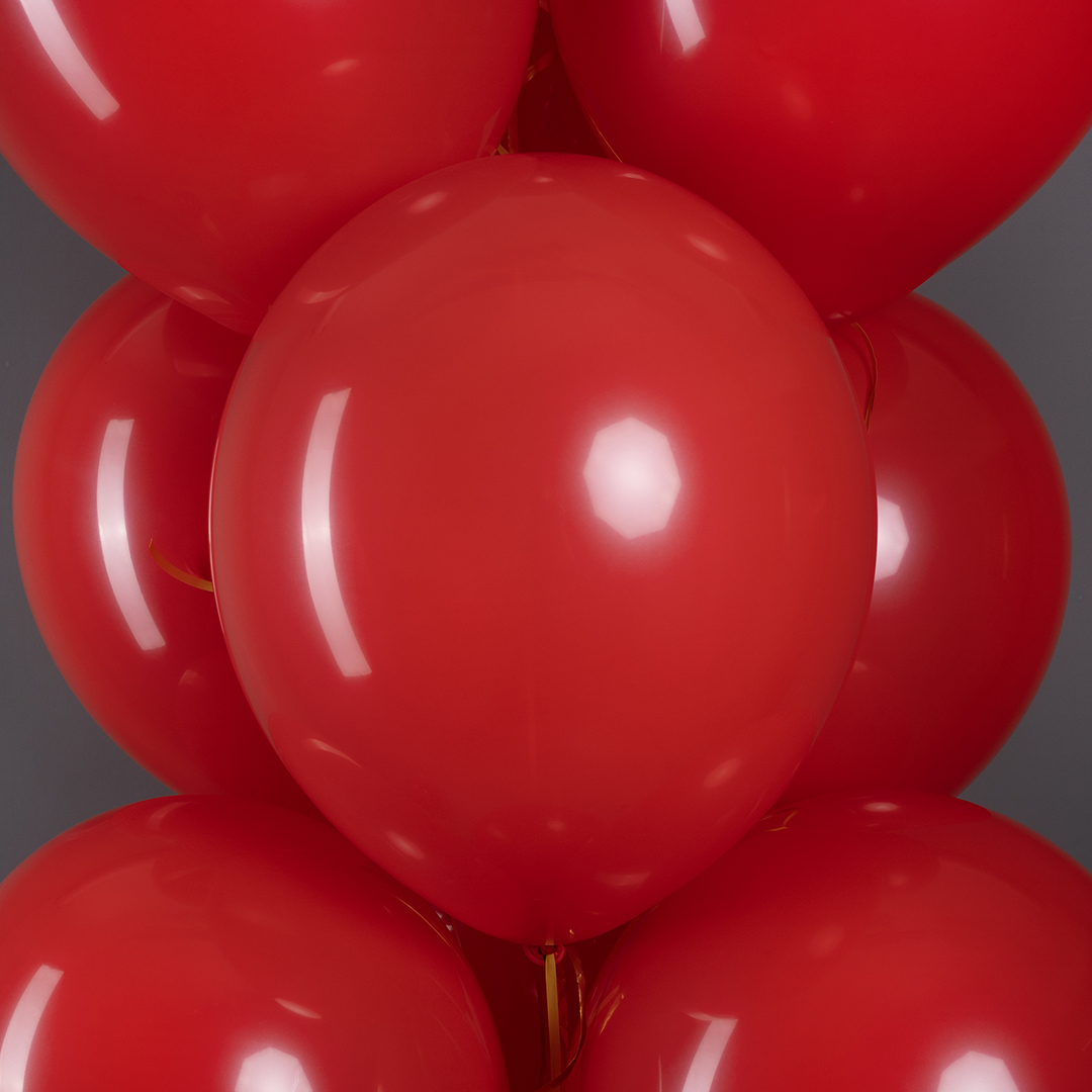 Шар (12''/30 см), Королевский красный, пастель, 100 шт.
