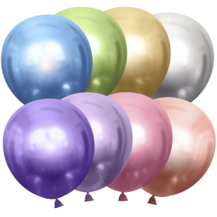 Шар (18''/46 см), Ассорти, хром, 10 шт.
