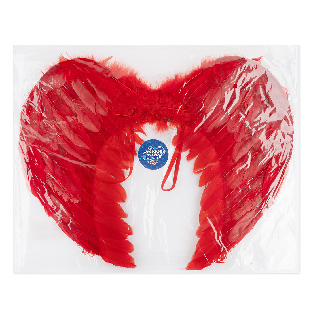 Крылья, Ангел, Размер S, Красный, 45*35 см, 1 шт. 