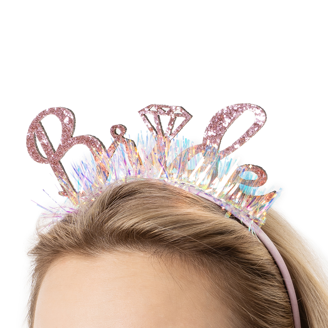 Ободок, BRIDE, пластик, Розовое Золото, 17*16 см, 1 шт. 