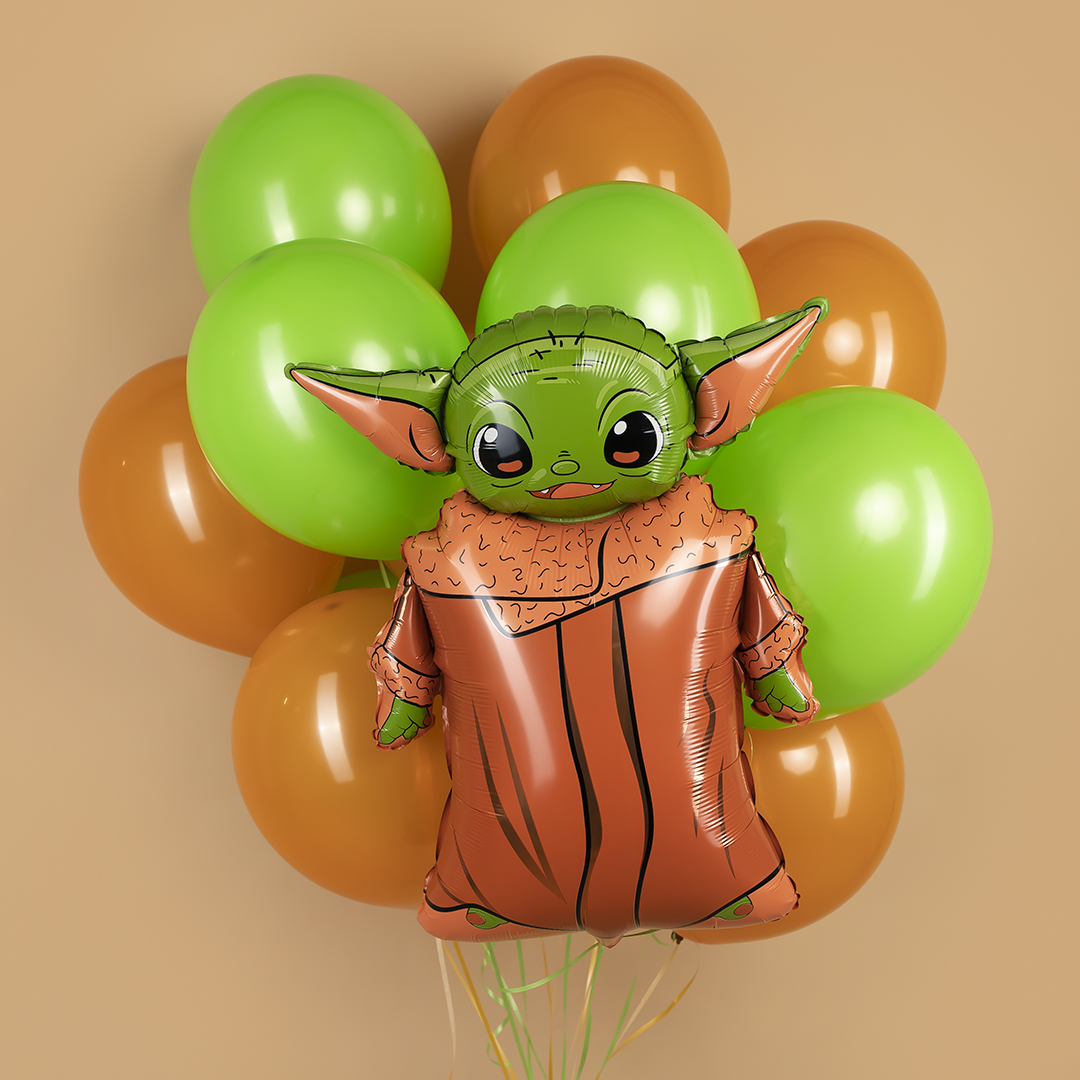 Шар (32''/81 см) Фигура, Малыш Инопланетянин, 1 шт. в уп.