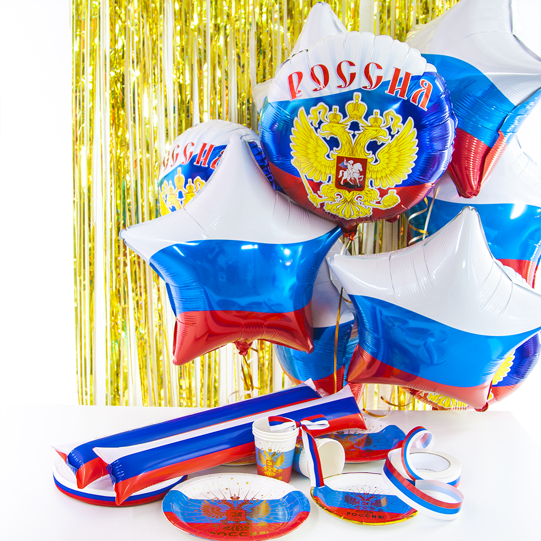 Лента (3 см*50 м) Триколор, 1 шт.