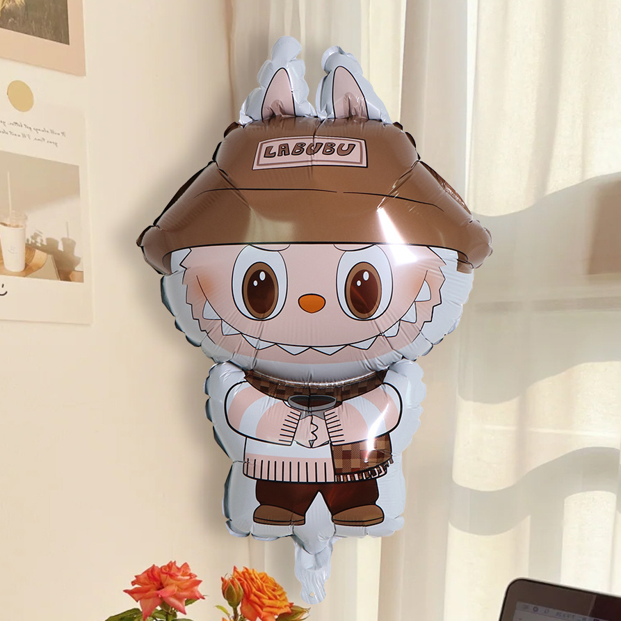 Шар (30''/76 см) Фигура, Плюшевый эльф в шапочке, 1 шт.