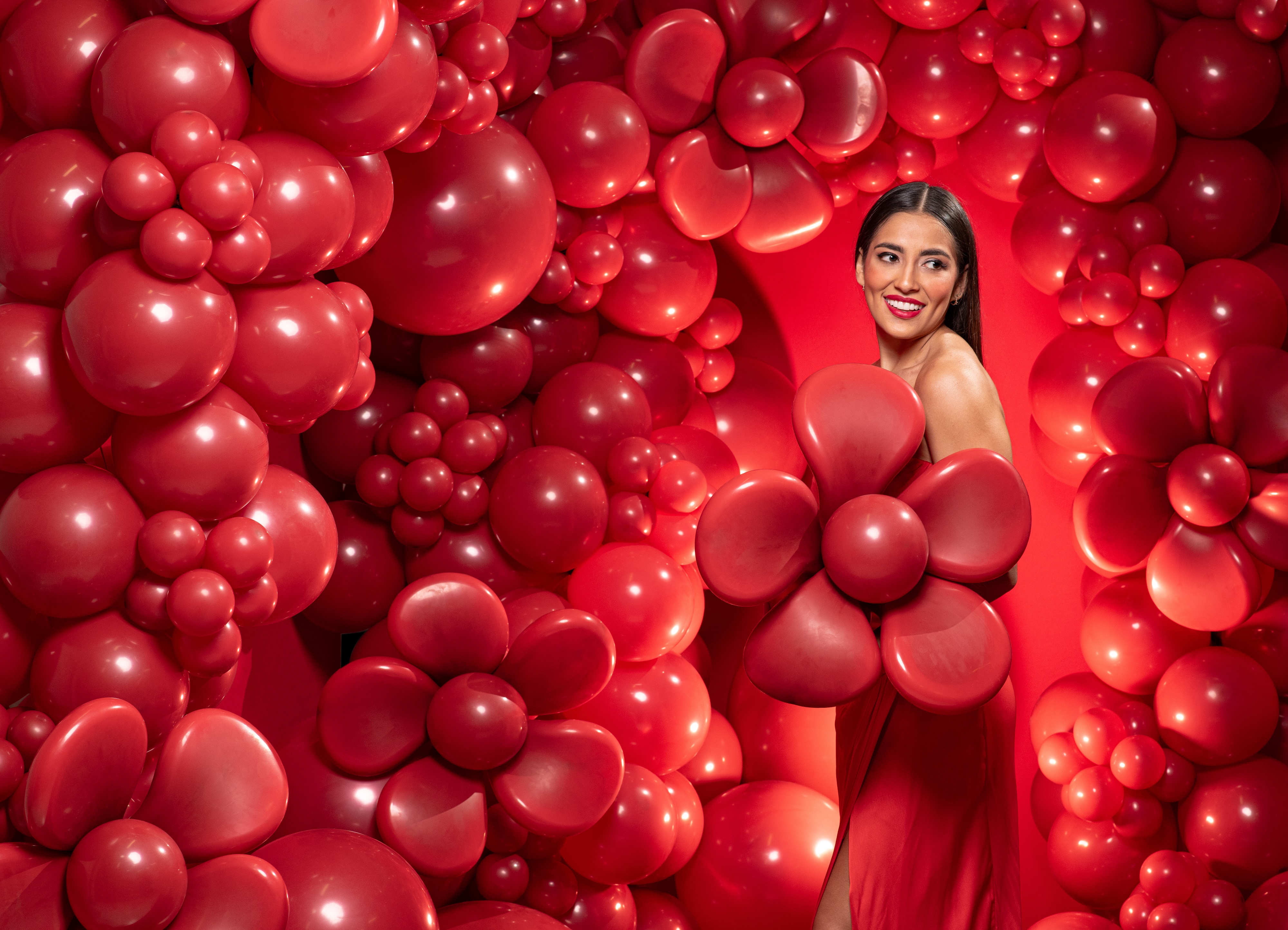 Шар (18''/46 см), Королевский красный (016), пастель, 25 шт.