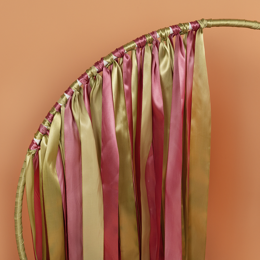 Лента атласная (2,5 см*22,85 м) Авокадо, 1 шт.