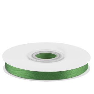 Лента атласная (0,7 см*22,85 м) Изумрудно-зеленый, 1 шт.