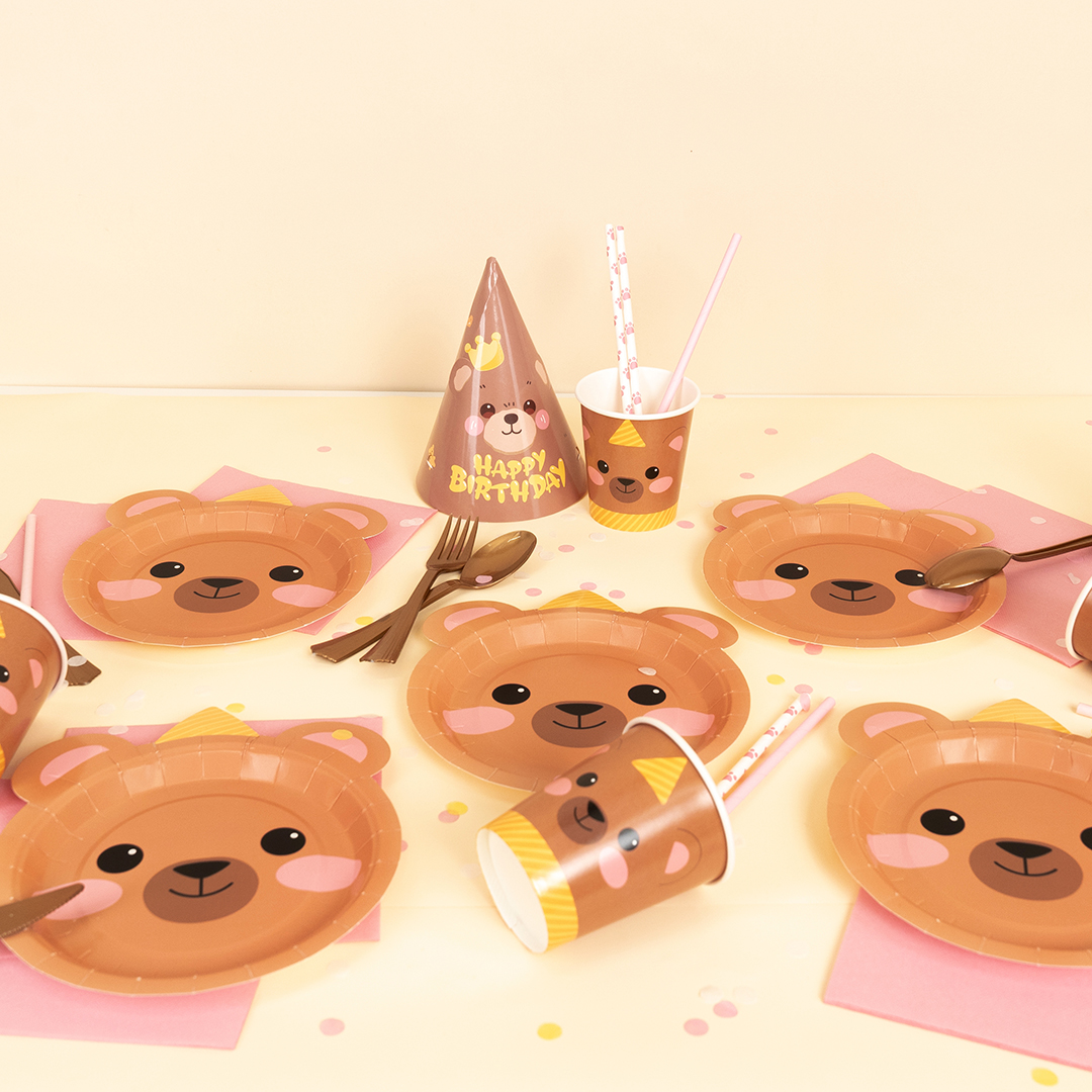 Стаканы (250 мл) Мишка, 6 шт.