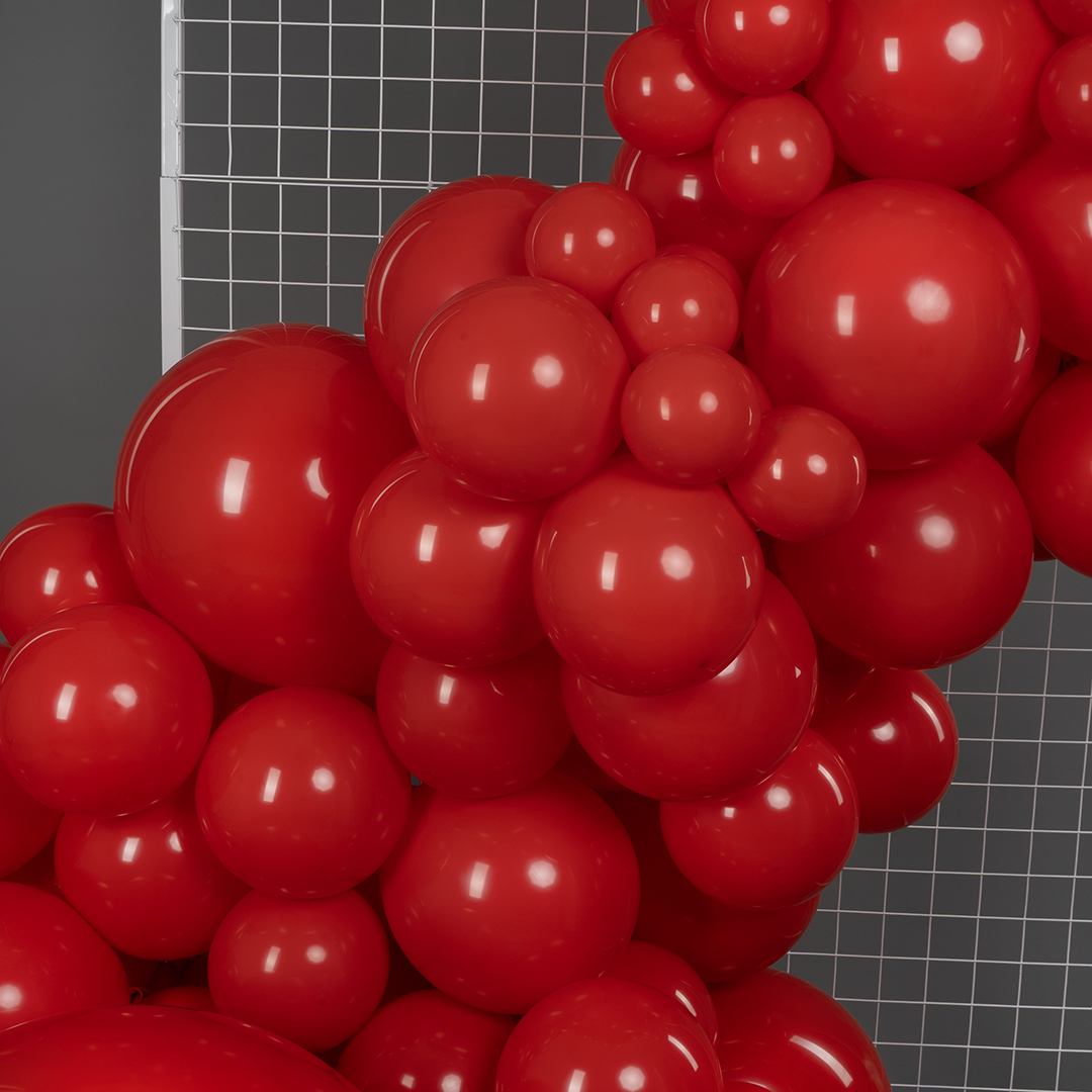 Шар (12''/30 см), Королевский красный, пастель, 100 шт.