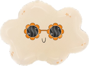 Шар (24''/61 см) Фигура, Стильное облако, 1 шт. в уп.