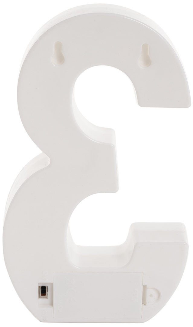 Световая фигура Цифра, 3, 21 см. Белый, 1 шт.