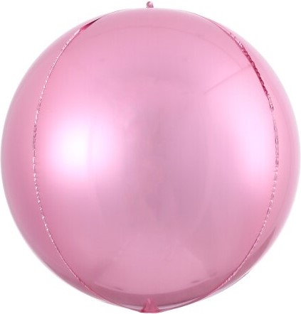 Шар 3D (9''/23 см) Мини-сфера, Розовый, 1 шт.