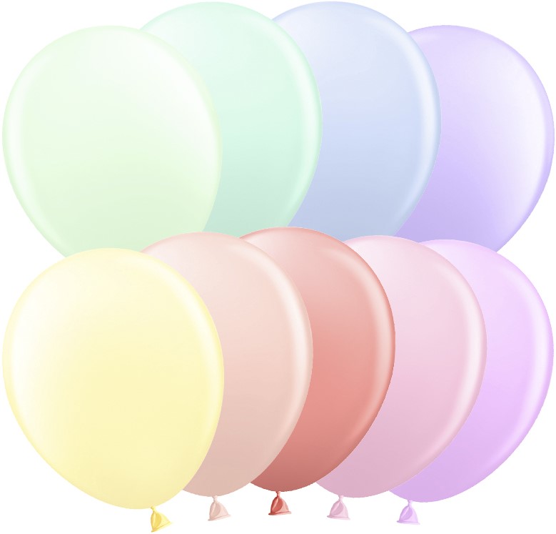 Шар (5''/13 см), Ассорти, макарунс, 100 шт.