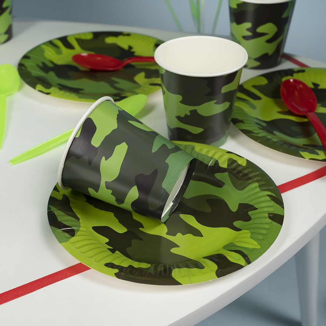 Стаканы (250 мл) Камуфляж, 6 шт.