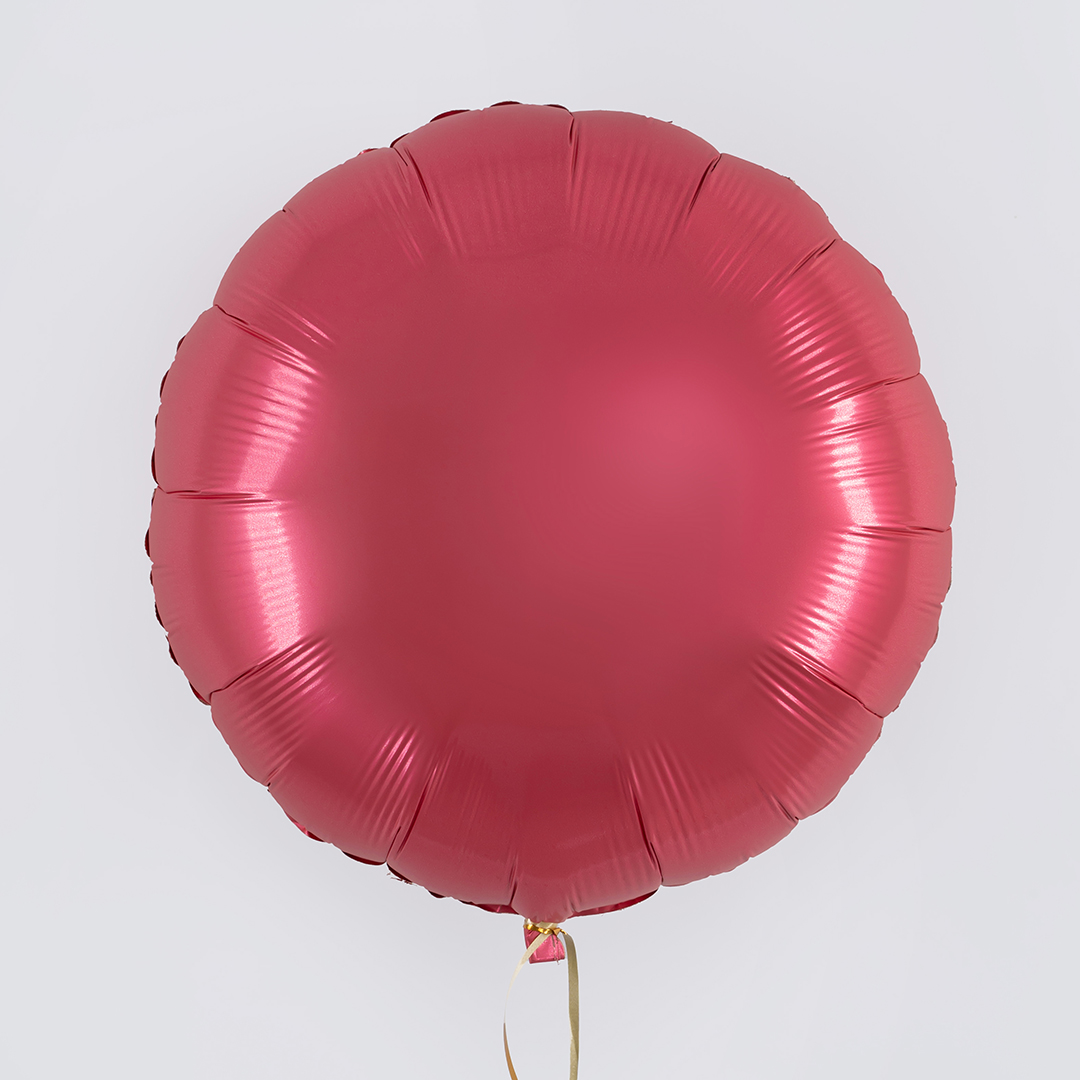 Шар (18''/46 см) Круг, Ягодная помада, Сатин, 1 шт.
