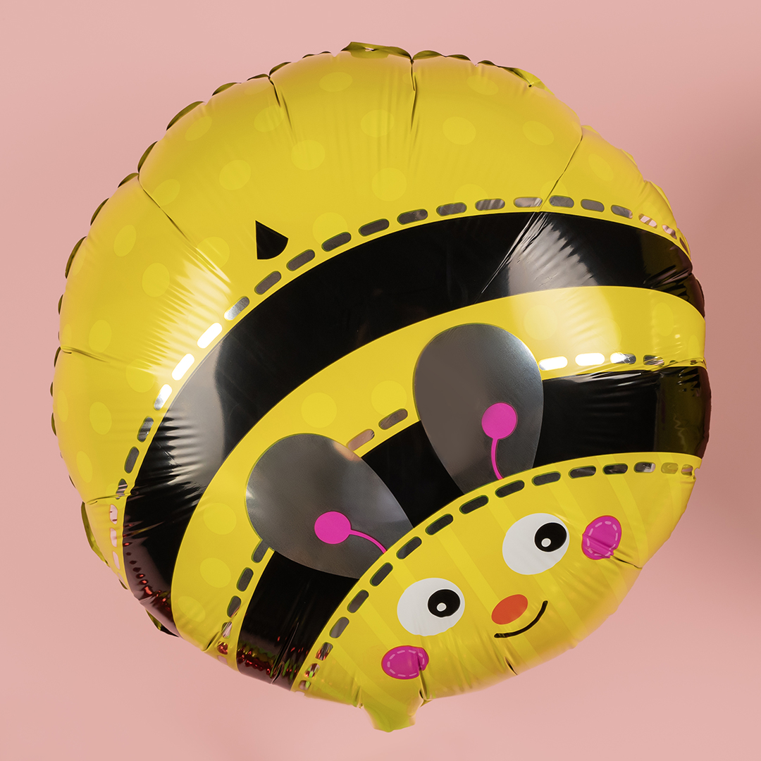 Шар (18''/46 см) Круг, Пчелка, 1 шт.