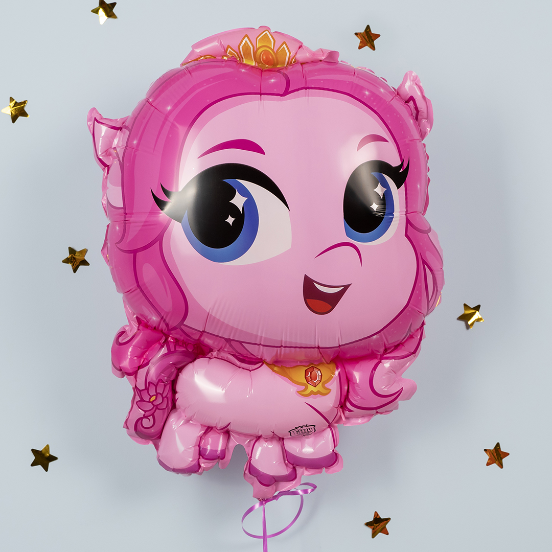Шар (28''/71 см) Фигура, Маленькая пони, Розовый, 1 шт.