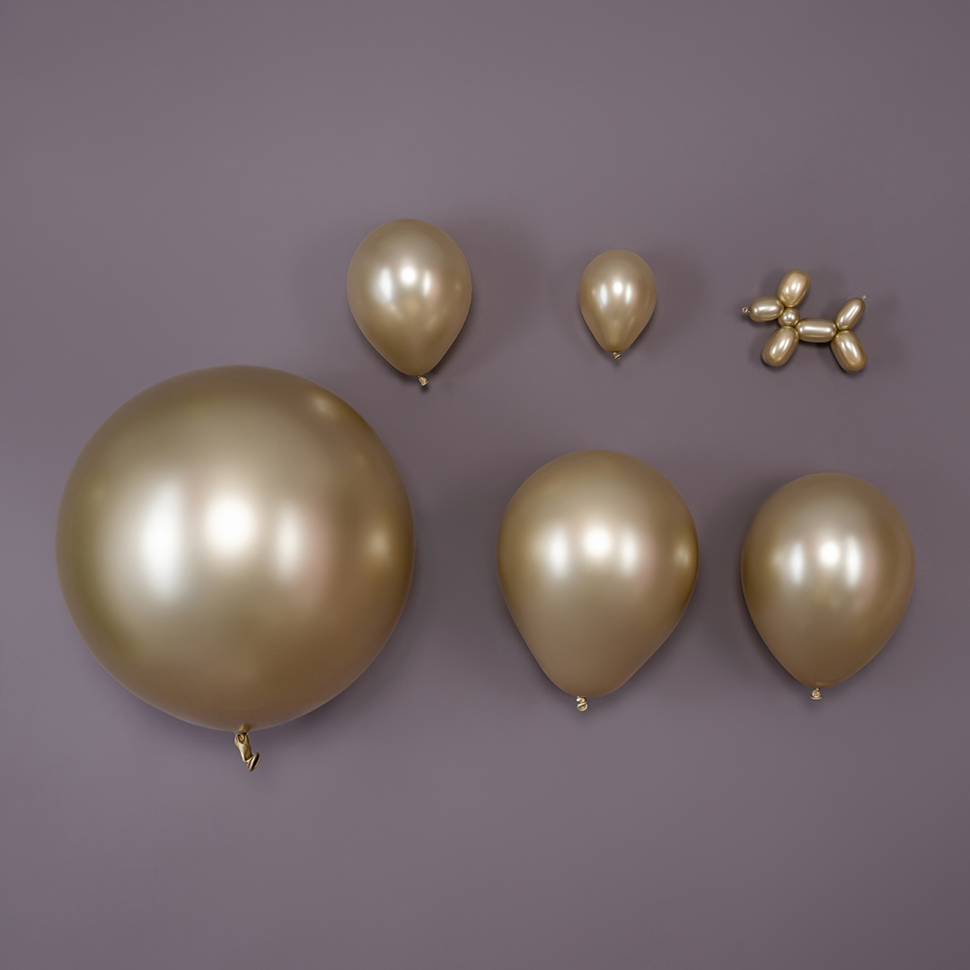 Шар (18''/46 см), Золотой Песок (870), шелк, 6 шт.