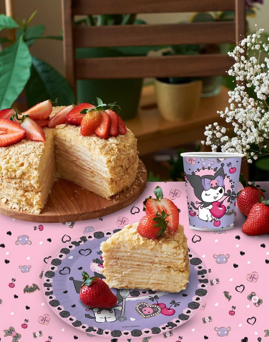 Стаканы (250 мл) Kuromi, 6 шт.