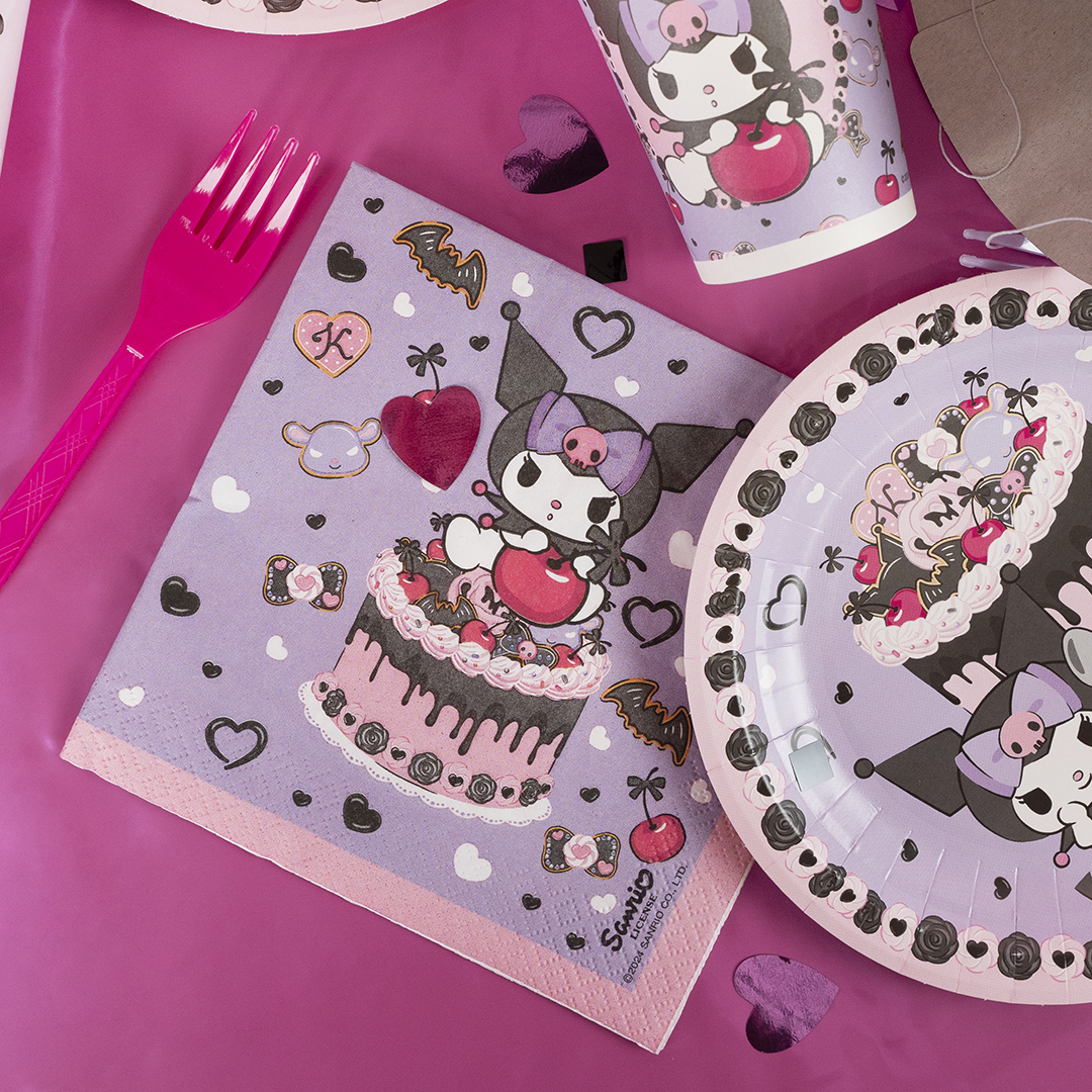 Тарелки (7''/18 см) Kuromi, 6 шт.