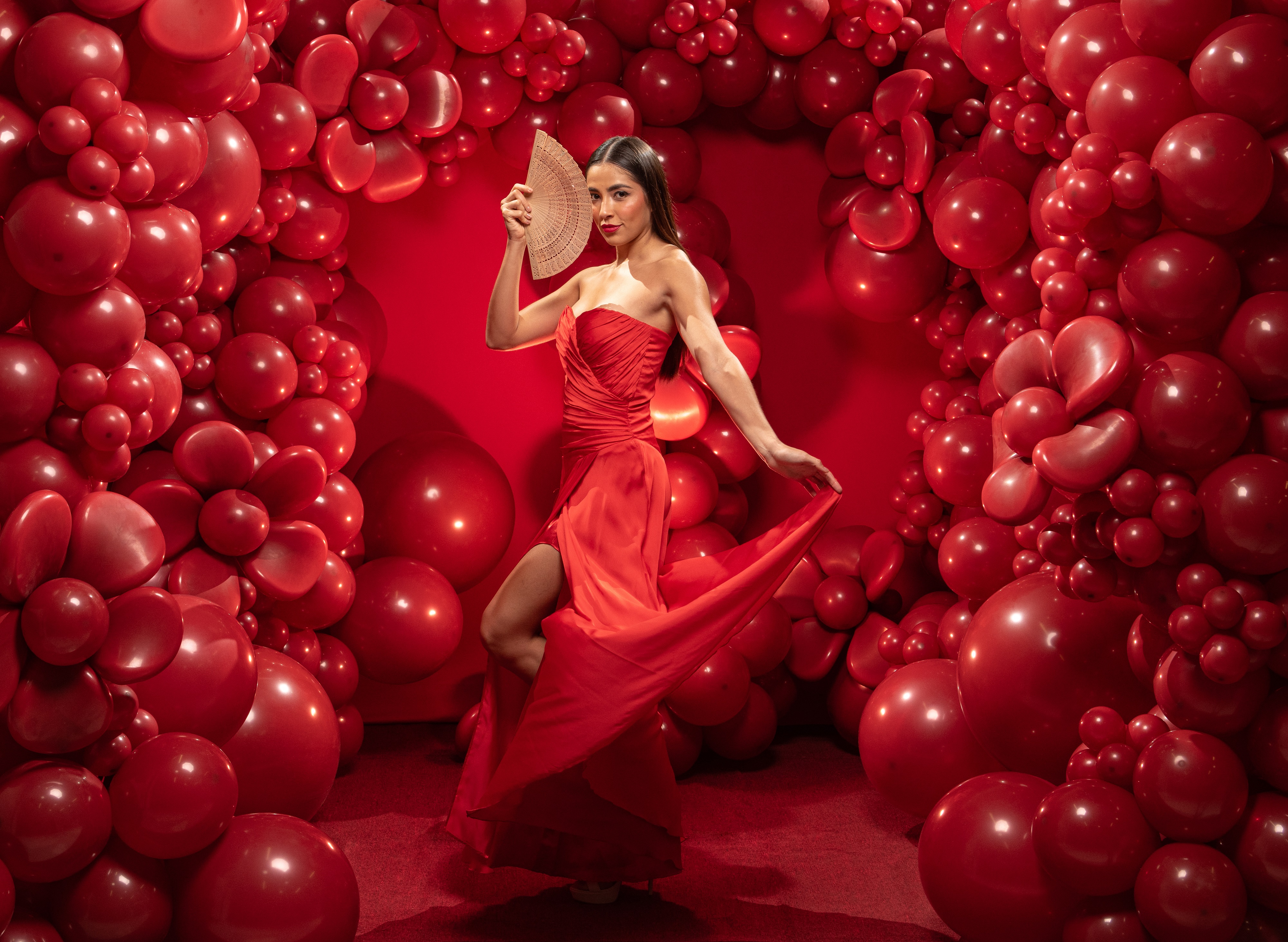 Шар (18''/46 см), Королевский красный (016), пастель, 25 шт.