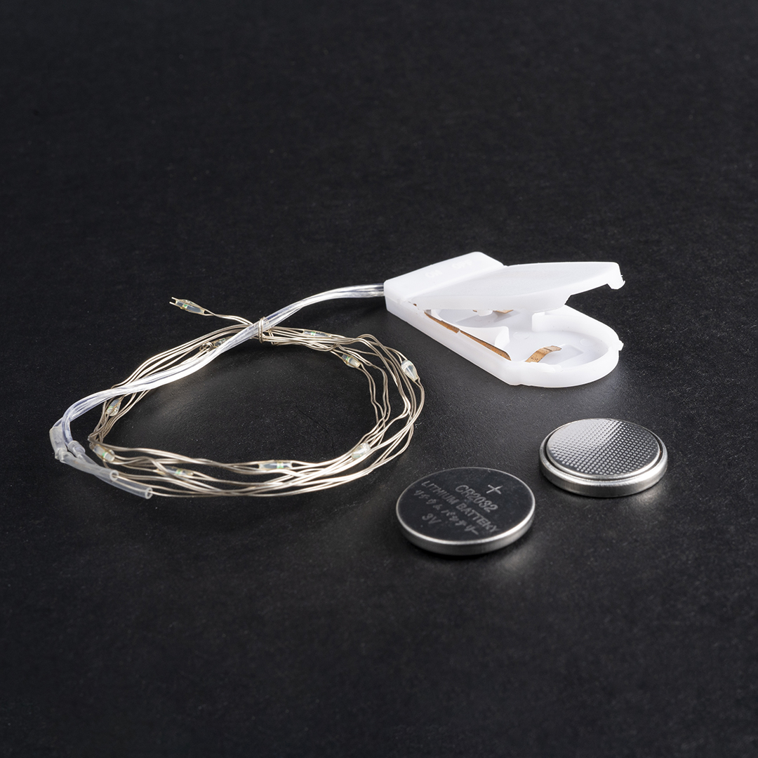 Светодиодная гирлянда, Роса 10 Led, IP10, 1 м. Белый, 1 шт.