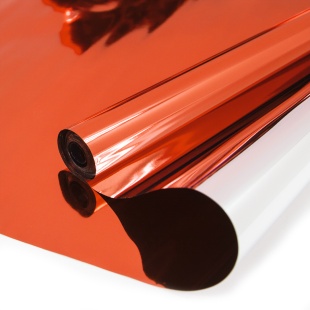 Упаковочная пленка 30мкм (0,6*8,5 м) Цветной металл, Красный, 1 шт.