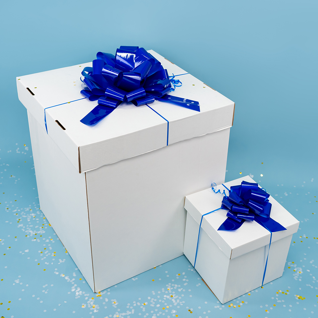 Бант Шар, Синий, Лаковый, 36 см, 1 шт. в упак. 