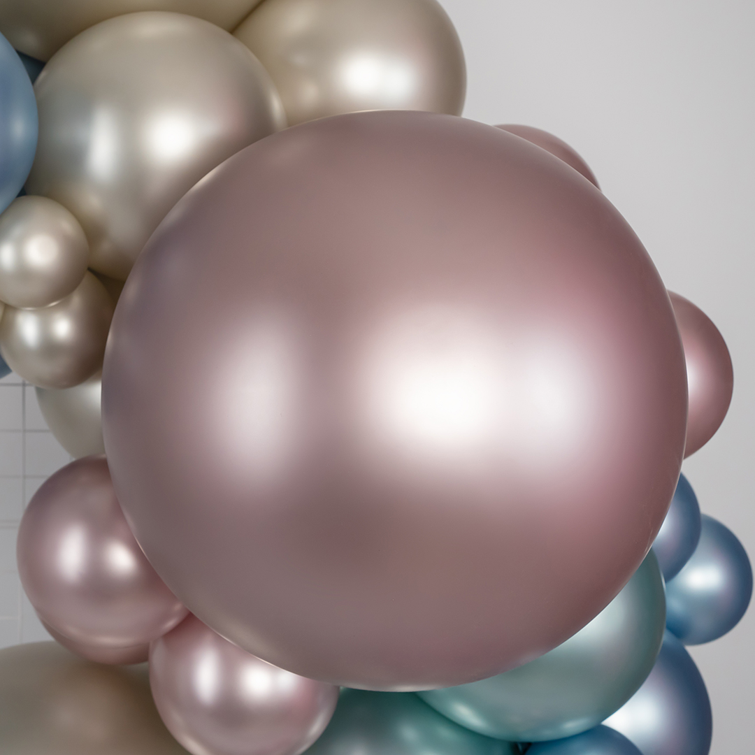 Шар (24''/61 см), Розовый цветок (809), шелк, 3 шт.